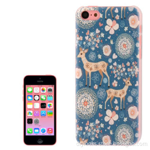 Deer Pattern Plastic Case for iPhone 5C